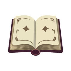 Simple, Opened Spell Book