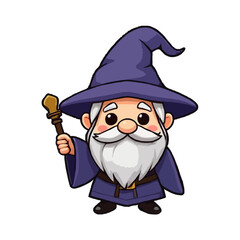 Cartoon Wizard Character Illustration