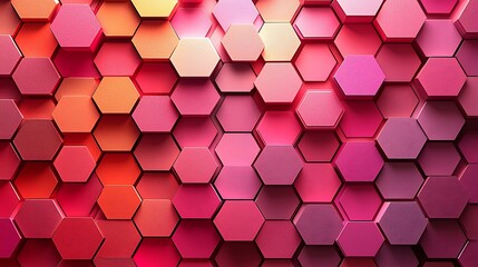 this is an image of a wall made of hexagons of different colors