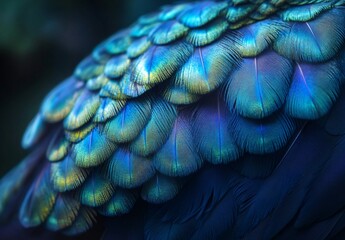 Majestic peacock showcasing vibrant plumage in nature wildlife photography close-up viewpoint stunning color display for visual impact