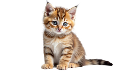 Obraz premium Cat Portrait Of British Kitten With Whiskers