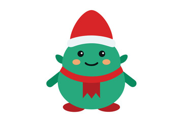 santa claus with christmas tree