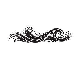 Unique nature artwork portraying a peaceful island retreat in clear pristine waters