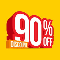 Label Discount Sale Design Vector