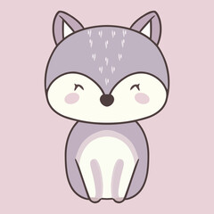 "Charming Cartoon Fox Illustration"