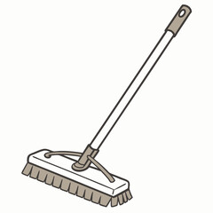 Professional cleaning brush illustration transparent background