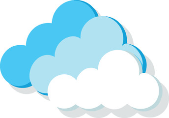 Cloud Vector Icon Set – Flat, Silhouette, Line, and Cute Styles, Weather, Tech, Cute, and Silhouette