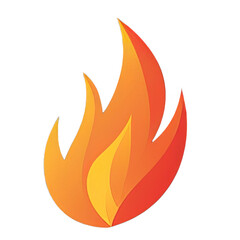 Stylized flame icon with vibrant orange and yellow hues, symbolizing energy and warmth
