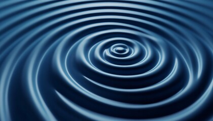 Dynamic ripple effect in a spiraling blue background abstract visual art digital rendering contemporary design inspirational beauty