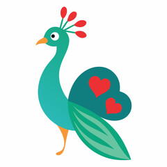 peacock vector illustration