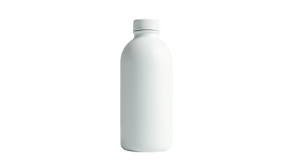 Bottle Mockup White Reusable Plastic Beverage Container