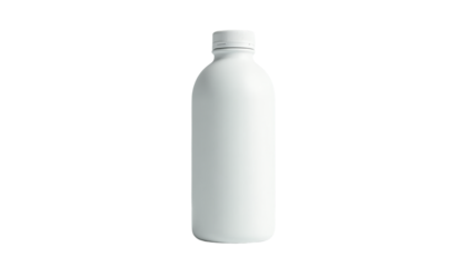 Bottle Mockup White Reusable Plastic Beverage Container