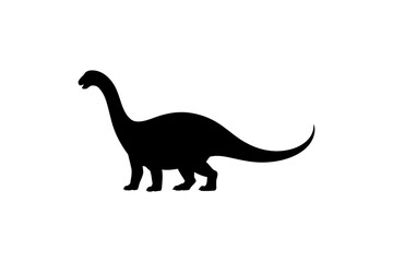 Brontosaurus dinosaur silhouette prehistoric animal