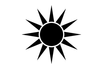 Black sunburst vector graphic design illustration
