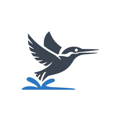 Kingfisher Water Splash Icon