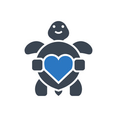 Turtle Heart Shell Icon