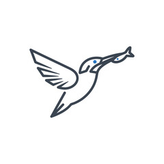 Hummingbird Outline Icon