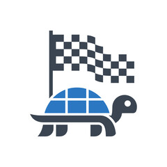 Racing Turtle Flag Icon