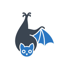 Cute Bat Character Icon