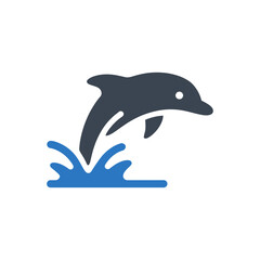 Leaping Dolphin Icon