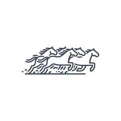 Galloping Horses Icon