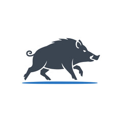 Wild Boar Running Icon