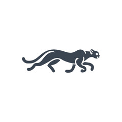Sleek Panther Prowling Icon