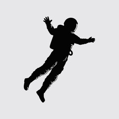 vector illustration of an astronaut in a spacesuit