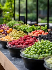 Fresh fruit display