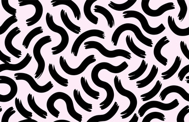 Abstract Black and Pink Swirl Pattern Background