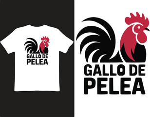 rooster on the black background