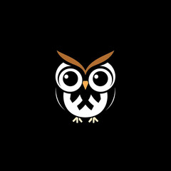 Fototapeta premium vector illustration of an owl