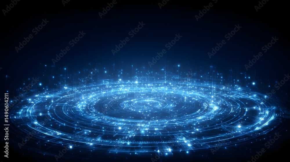 Poster digital transformation technology strategy for optimizing and automating business processes data and
