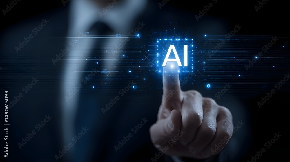 Poster conceptual image representing the intersection of intelligence and legal frameworks including laws r