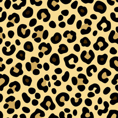 Seamless Leopard Print Pattern Texture Background