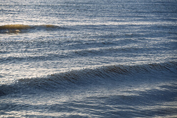 Baltic sea in sunset time.