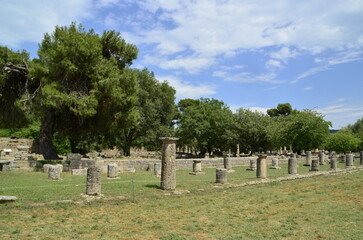 Naklejka premium olympia ancient greece place of olympic games
