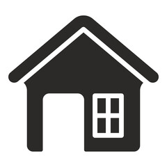 Bungalow icon glyph