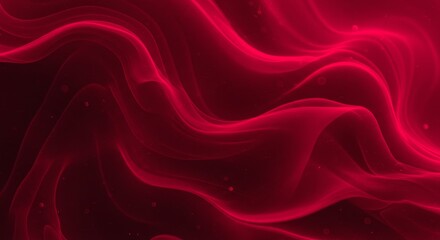 Obraz premium Abstract Red Wave Background - Elegant, flowing red abstract background with subtle wave patterns. Perfect for presentations, websites, or design projects