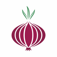 Onion Vector Design Icon Vector.
