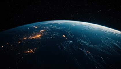 Fototapeta premium Earth from Space, Night View