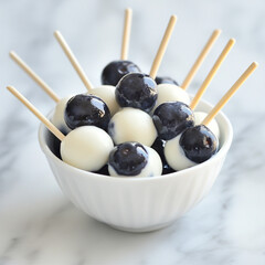 Frozen Yogurt-Dipped Blueberries