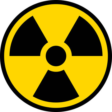 Colored nuclear hazard sign transparent PNG. Radioactive material, or ionizing radiation symbol. Nuclear symbol. Radiation warning sign. Nuclear hazard clipart.