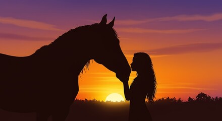 Naklejka premium Sunset Whispers