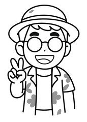 Lines Sticker Pose.eps