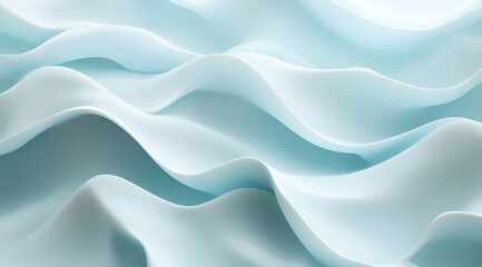 Fototapeta premium Abstract Light Blue Wave Pattern Design