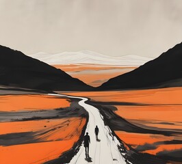 sunrise over the mountains