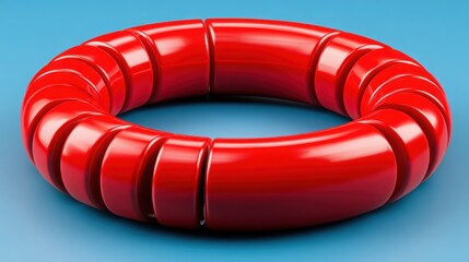 Red rubber symbolizing fintech enhanced emergency fund flow icon concept for liquid assets and financial management