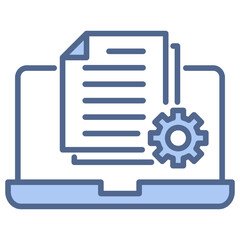 Data Management Blue Icon