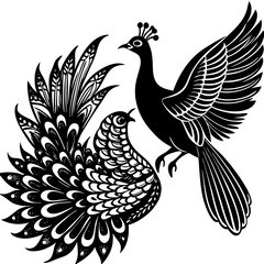 peacock vector illustration